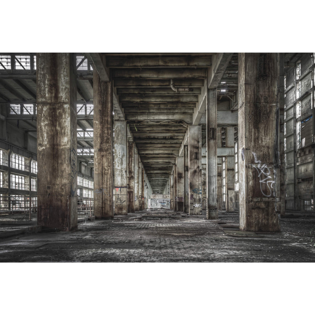 B Station Between Turbine Hall And Boiler House | Wangi Power Station Fine Art Print - Lost Collective Shop