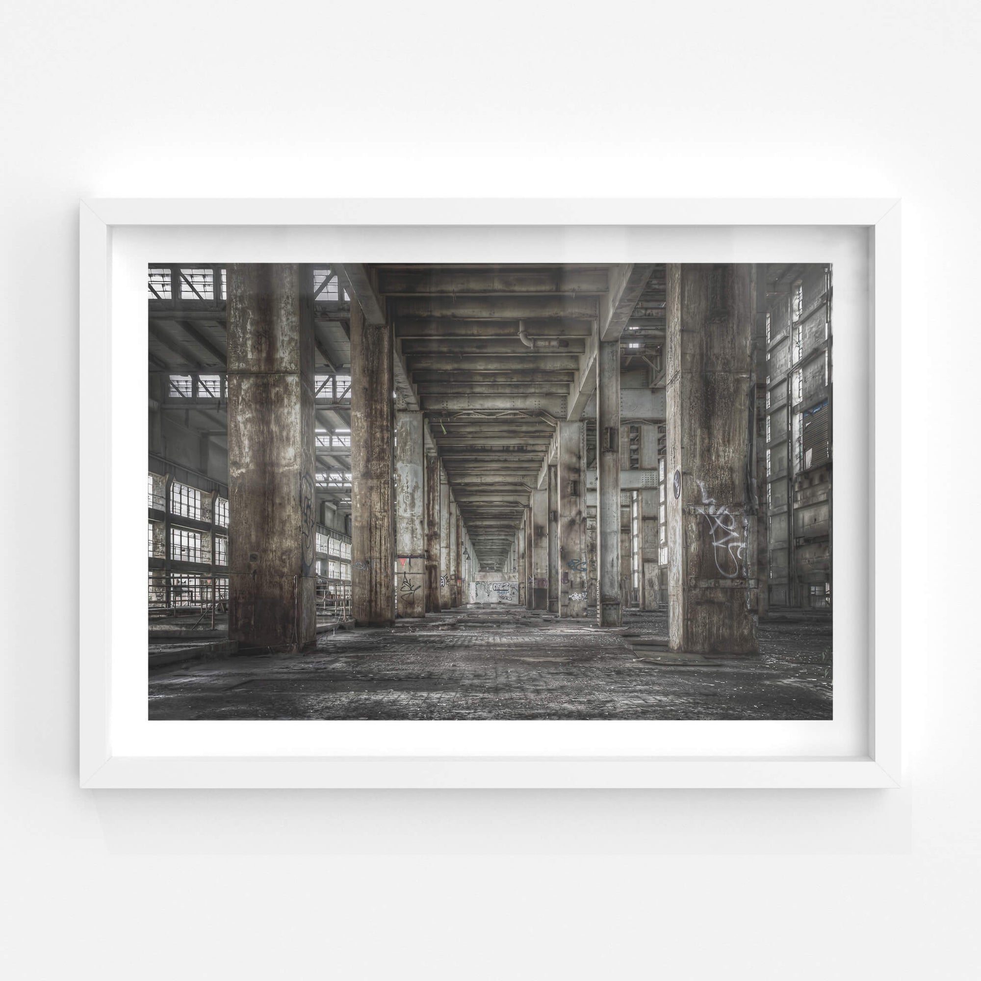 B Station Between Turbine Hall And Boiler House | Wangi Power Station Fine Art Print - Lost Collective Shop