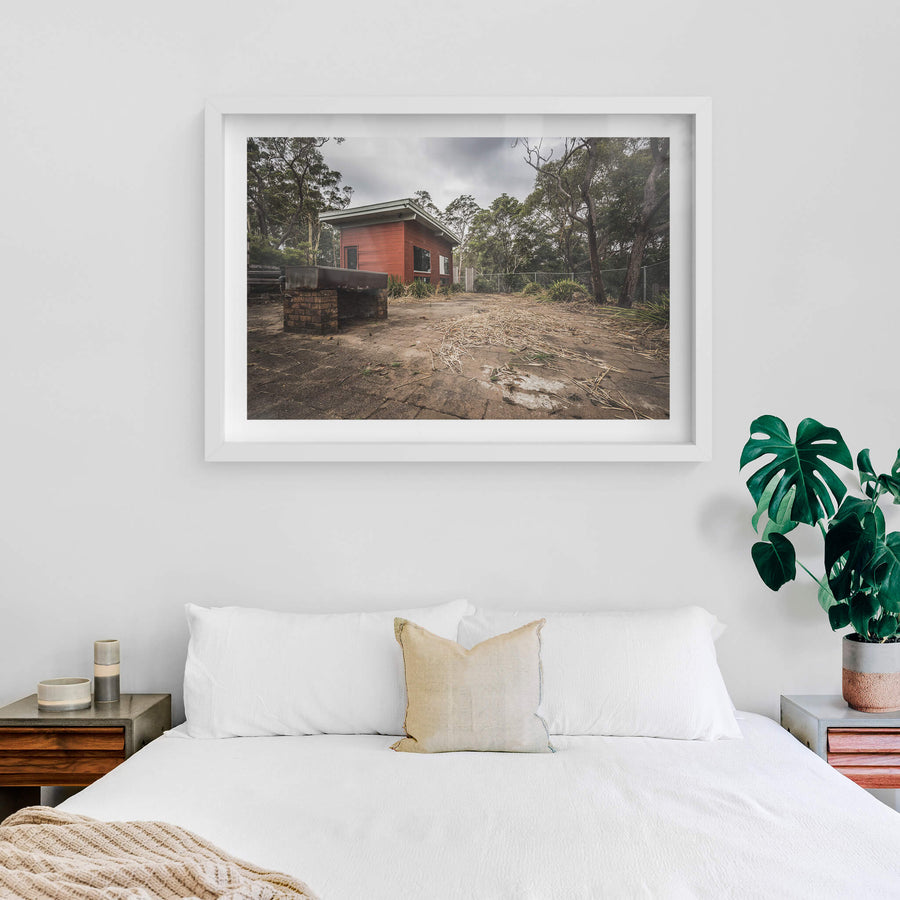 white frame