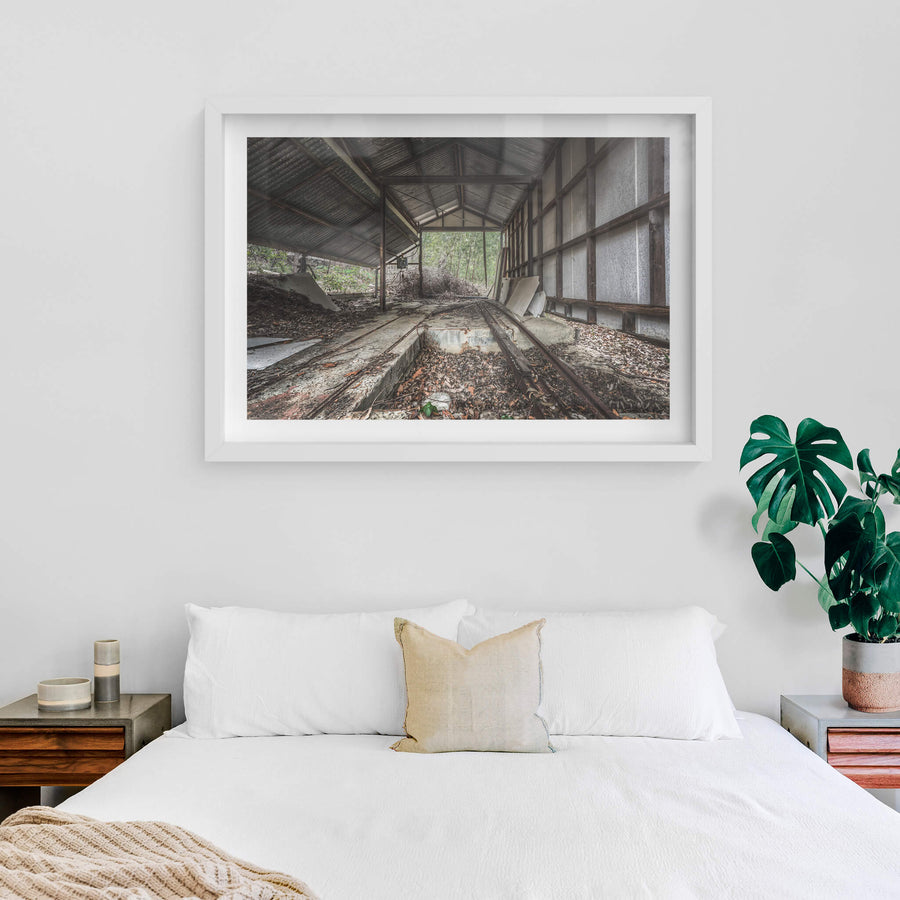 white frame