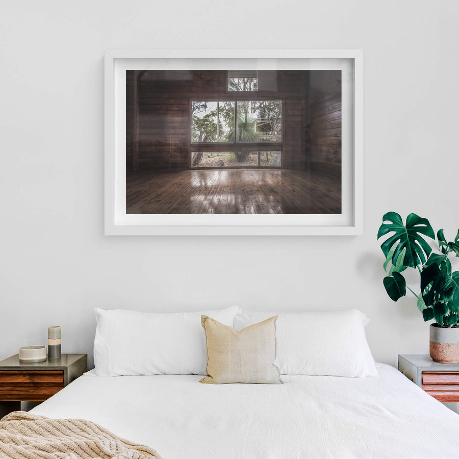 white frame