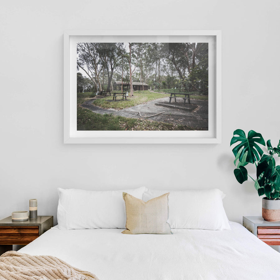white frame