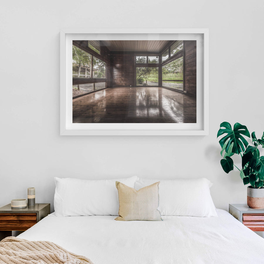 white frame