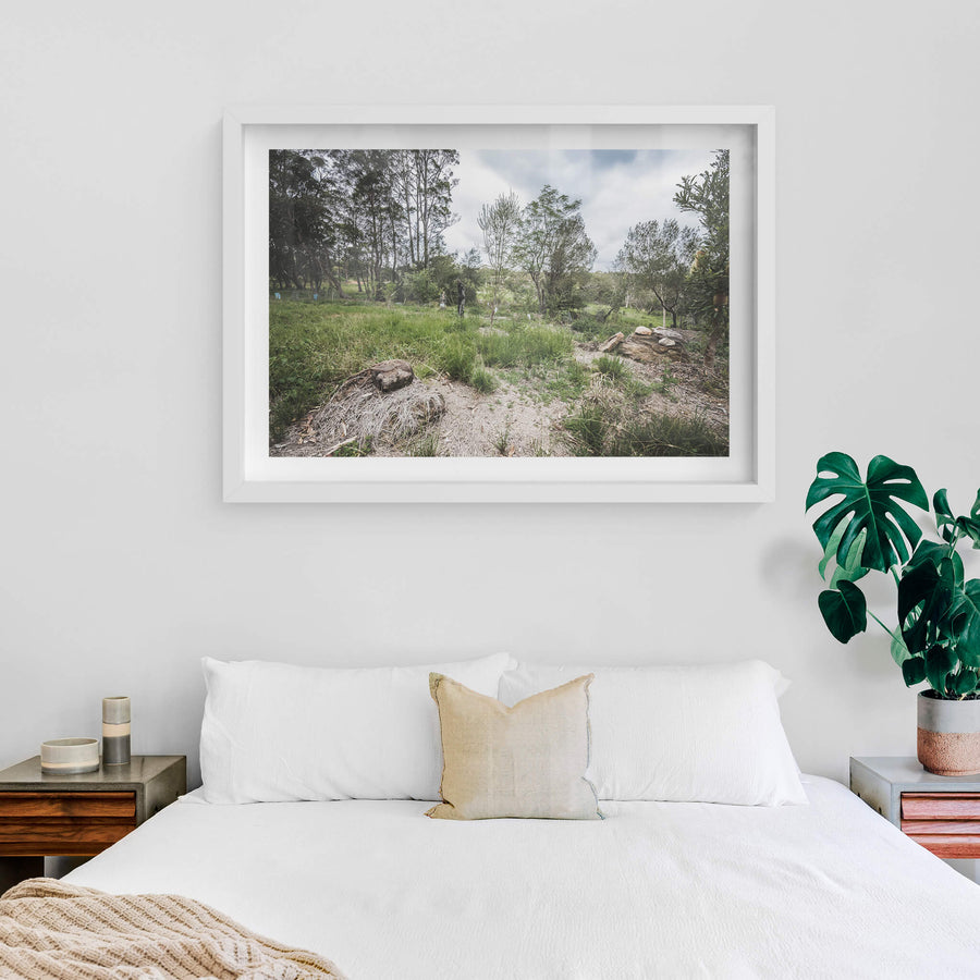 white frame
