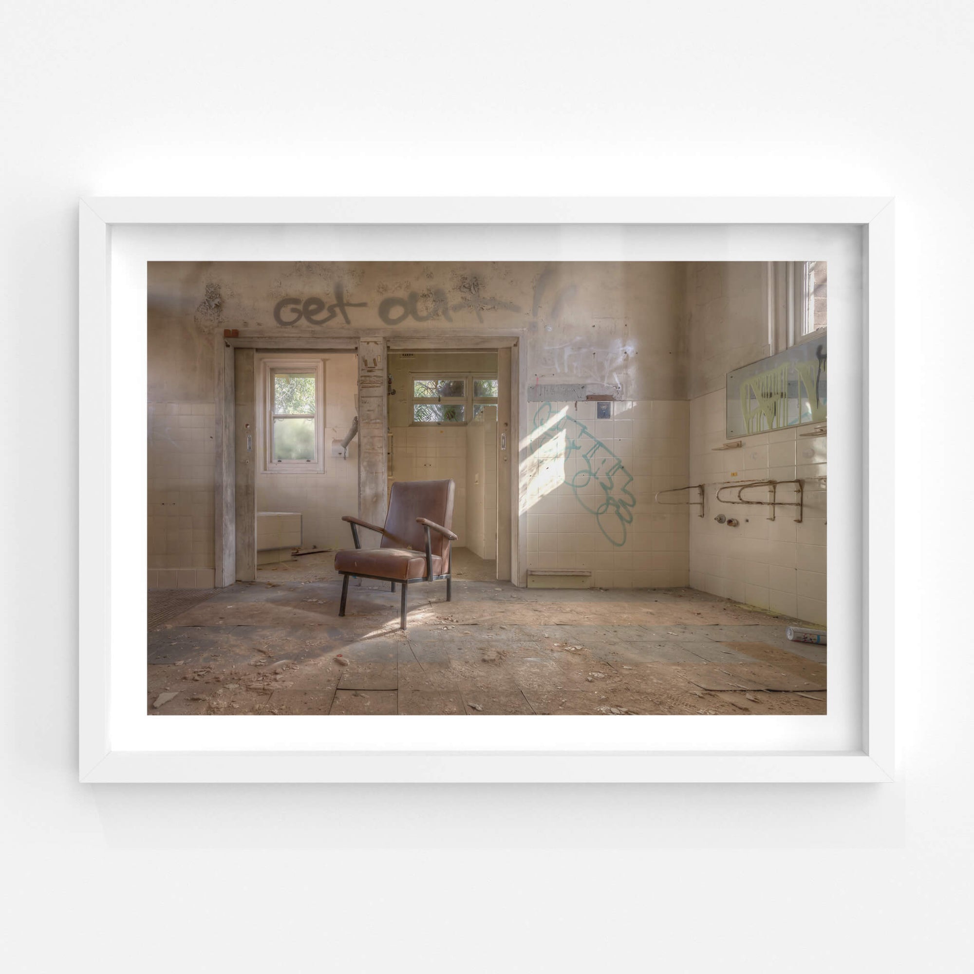 Bathrooms | Waterfall Sanatorium Fine Art Print - Lost Collective Shop