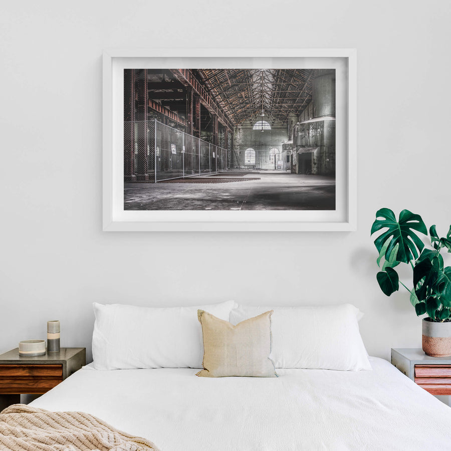 white frame