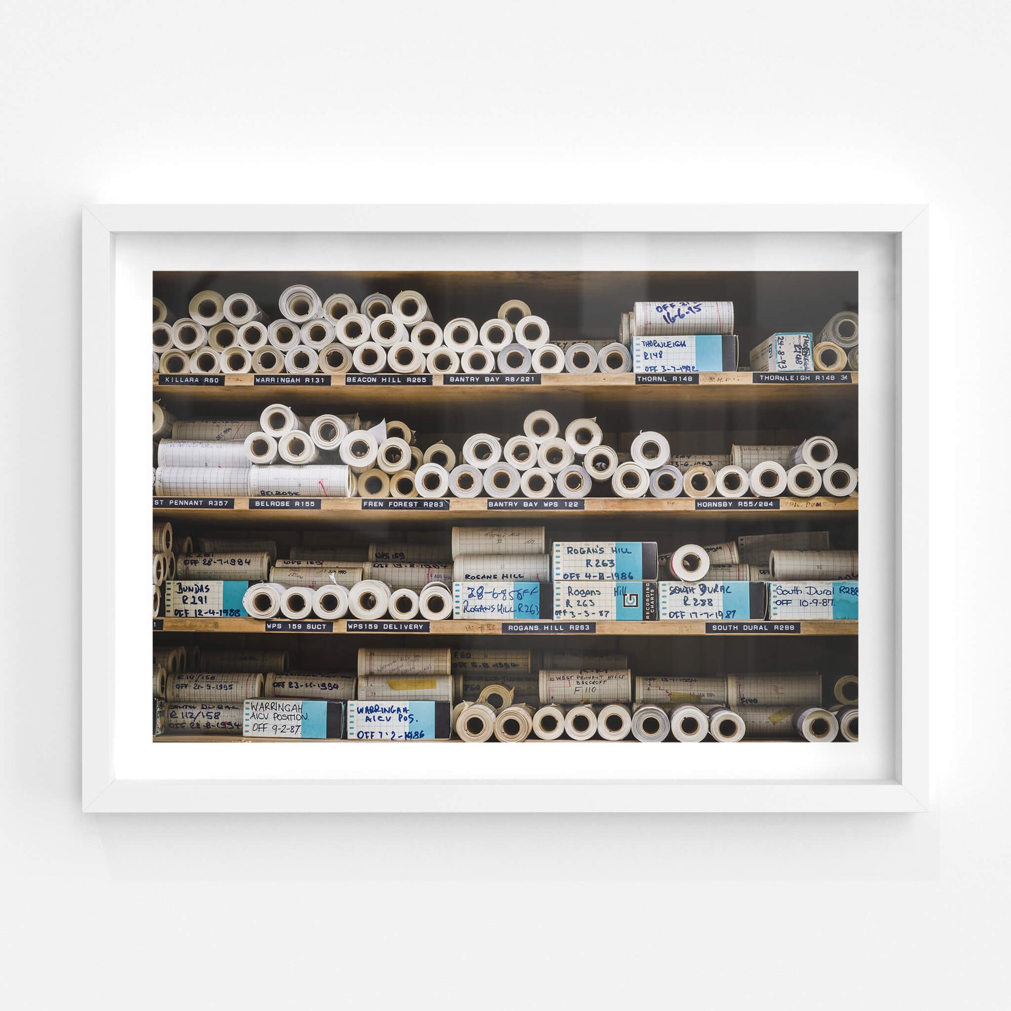 Graph Paper Rolls | West Ryde Pumping Station Fine Art Print - Lost Collective Shop