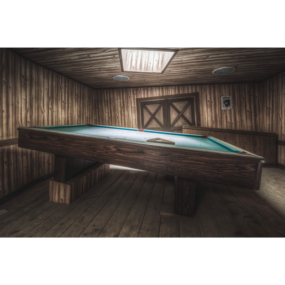 Pool Table | Western Village Fine Art Print - Lost Collective Shop