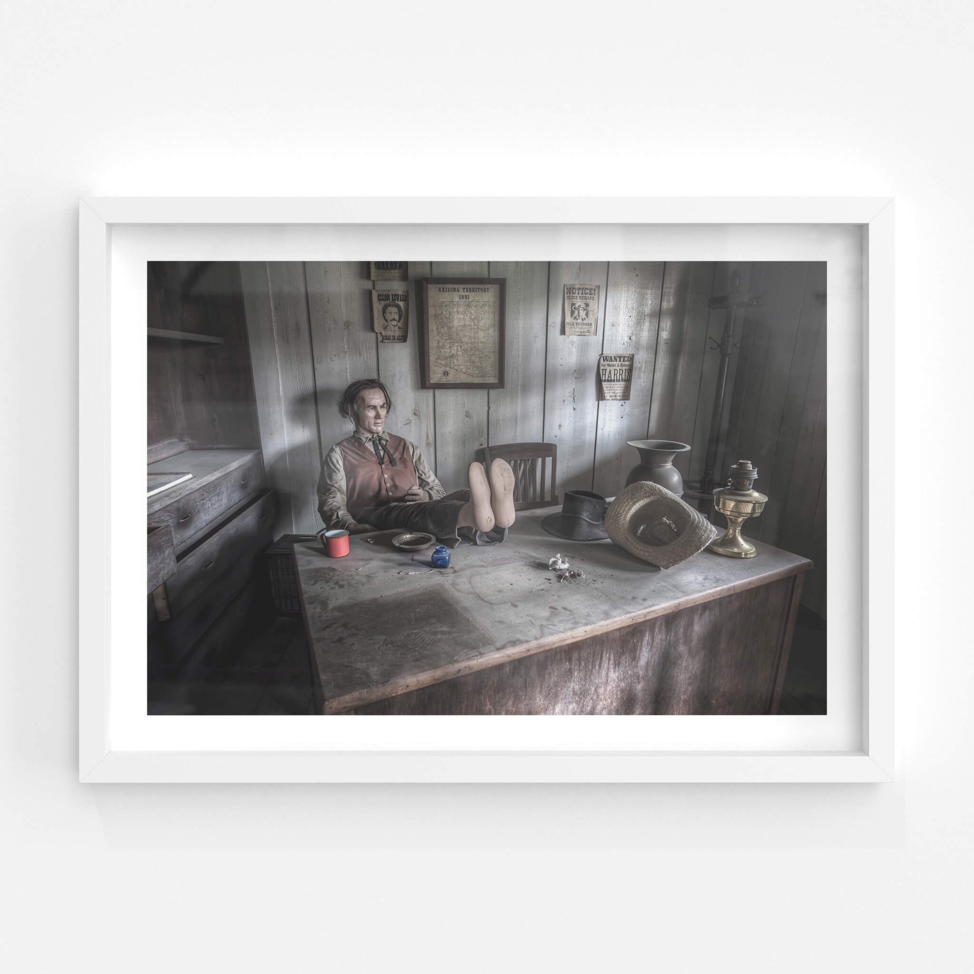 Sheriffs' Office | Western Village Fine Art Print - Lost Collective Shop