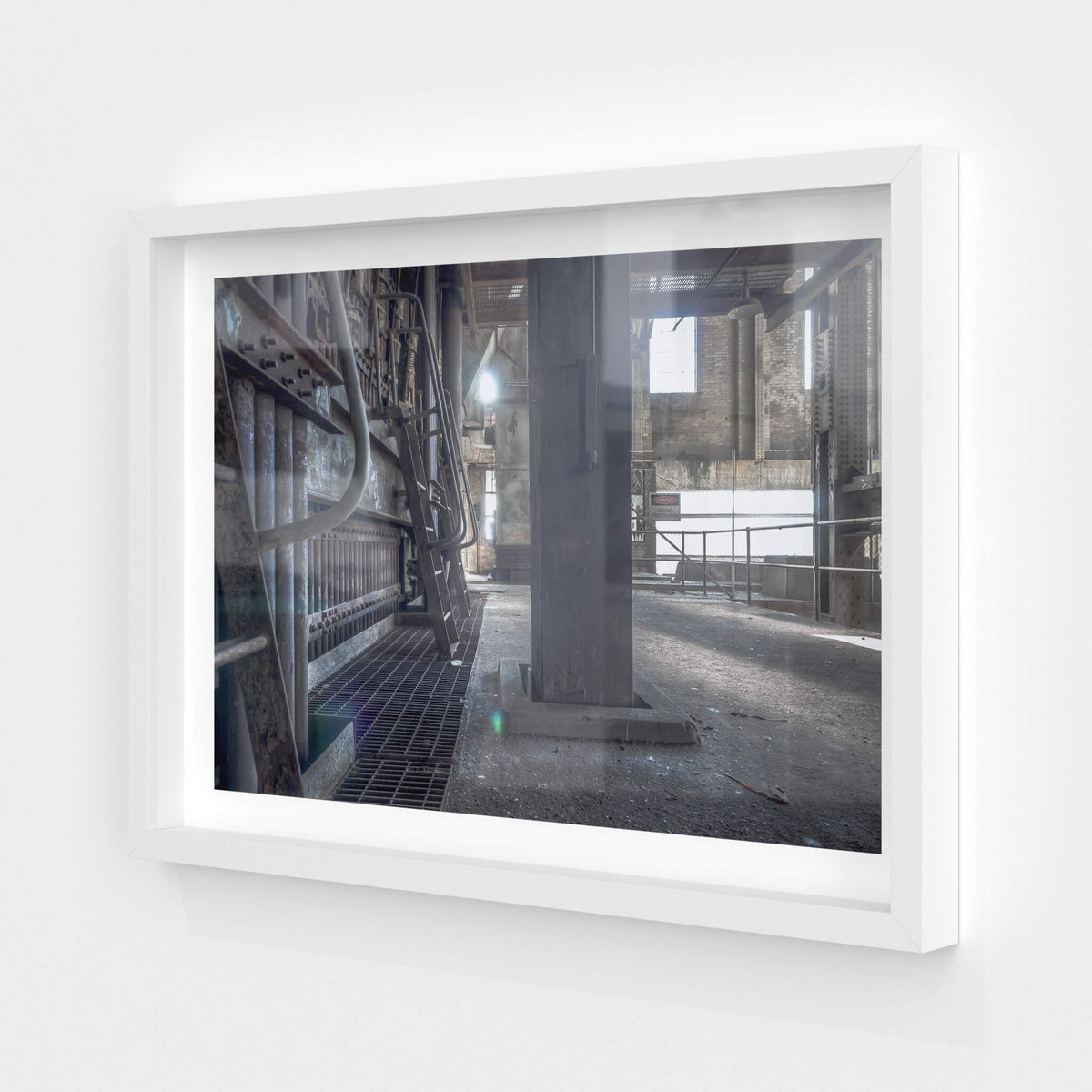 white frame