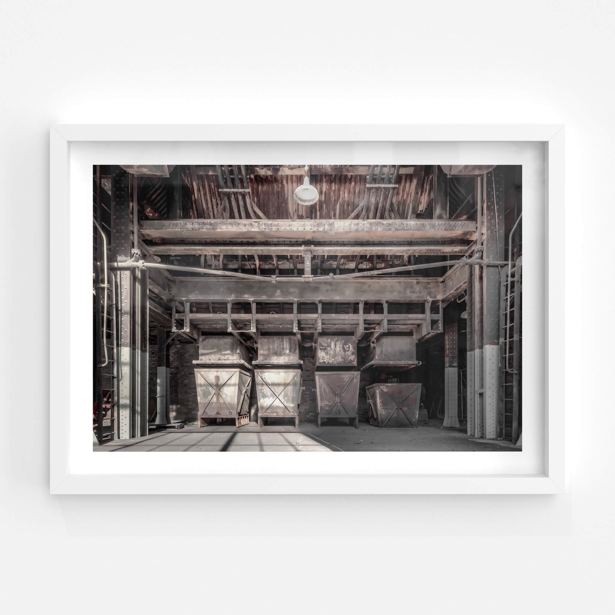 Clinker Bins | White Bay Power Station Fine Art Print - Lost Collective Shop