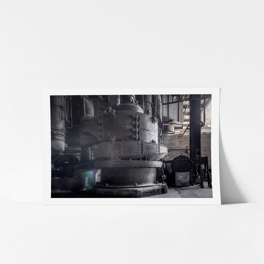 Coal Mill at White Bay Power Station, deep in the basement of the White Bay Power Station Boiler House, this heavy-duty.