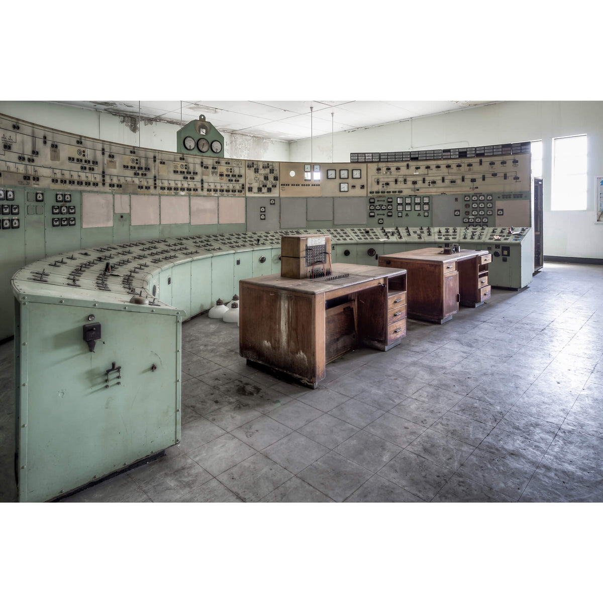 Control Room Cross View | White Bay Power Station Fine Art Print - Lost Collective Shop