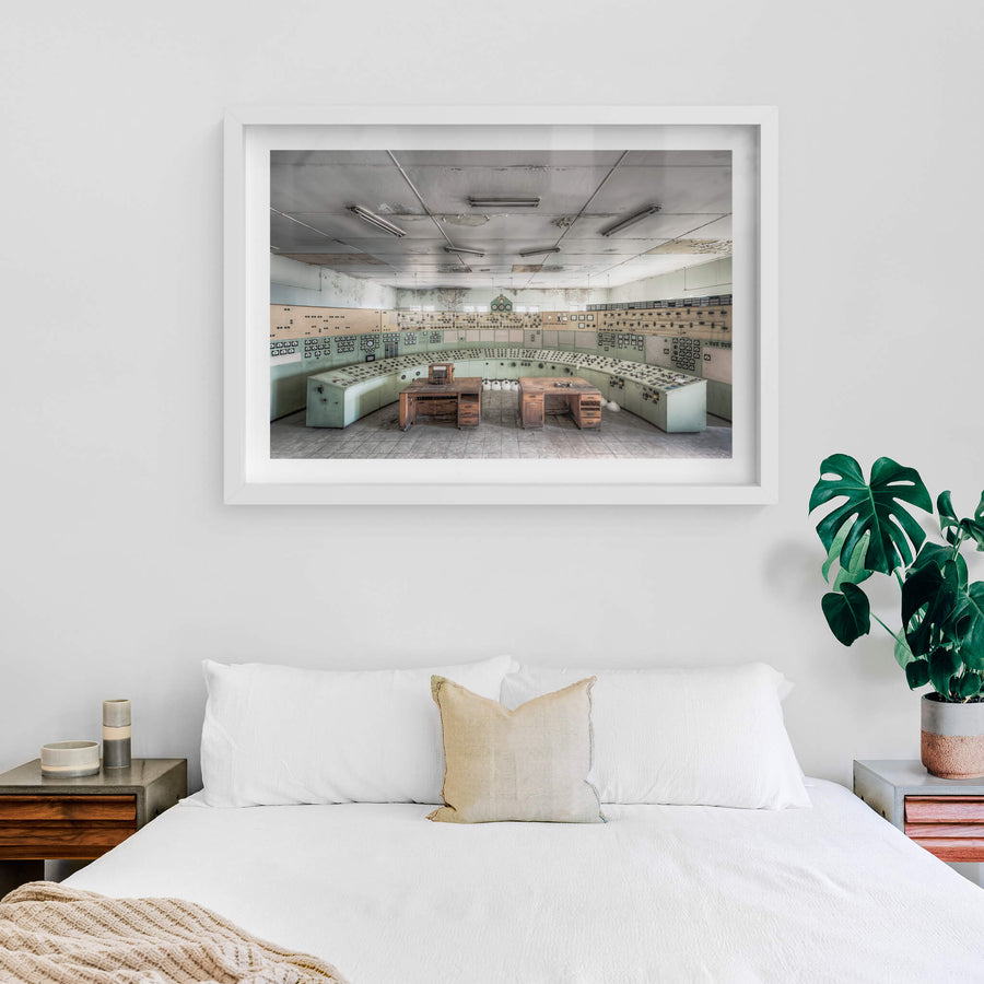 white frame