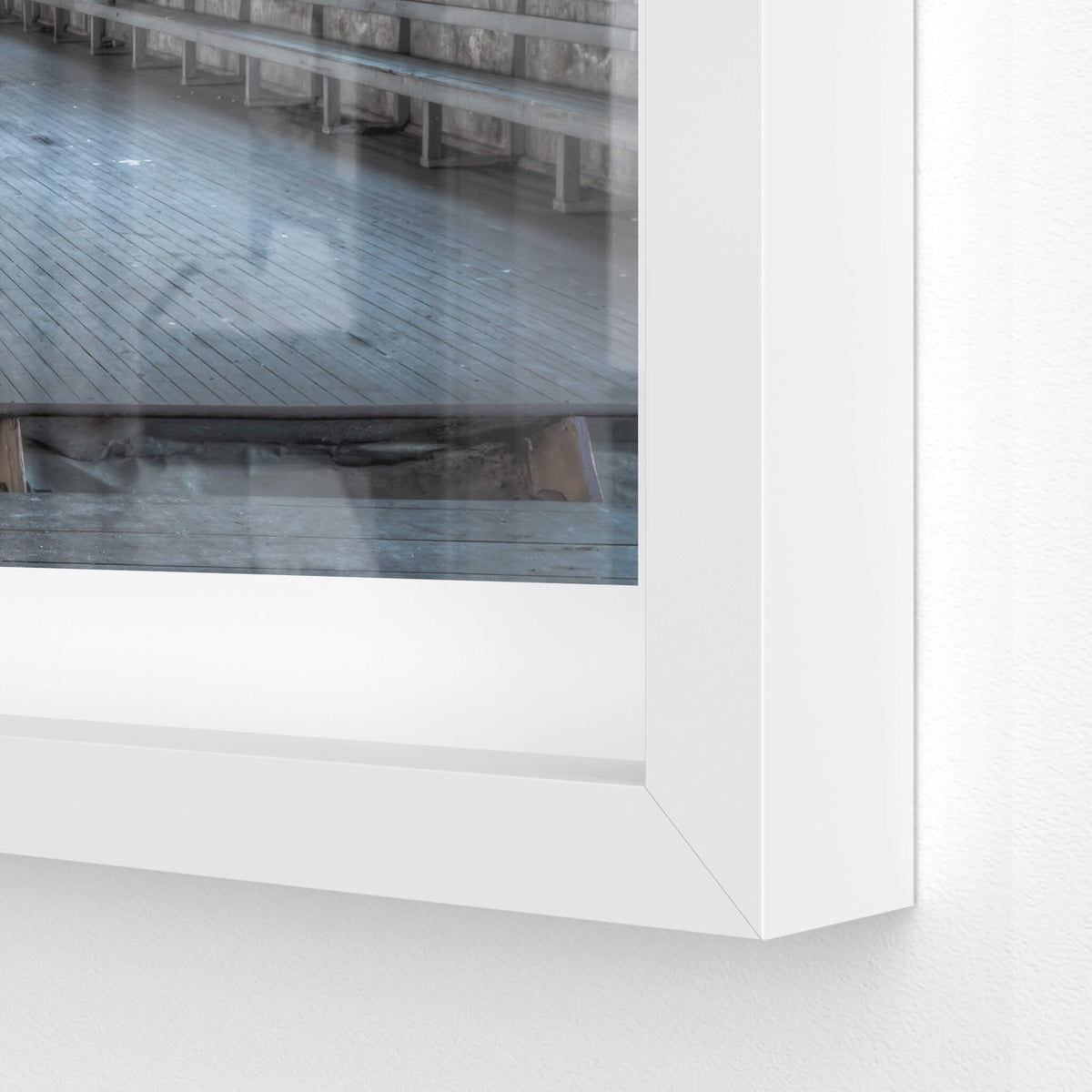 white frame