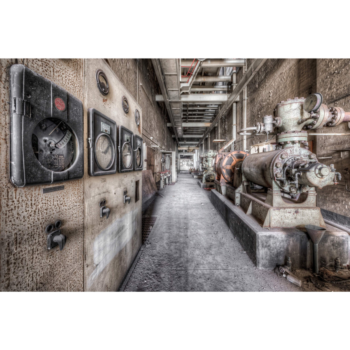 Pump House Equipment | White Bay Power Station Fine Art Print - Lost Collective Shop