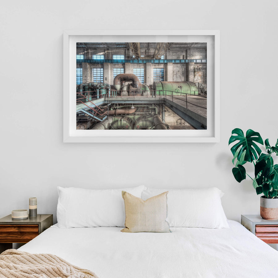 white frame