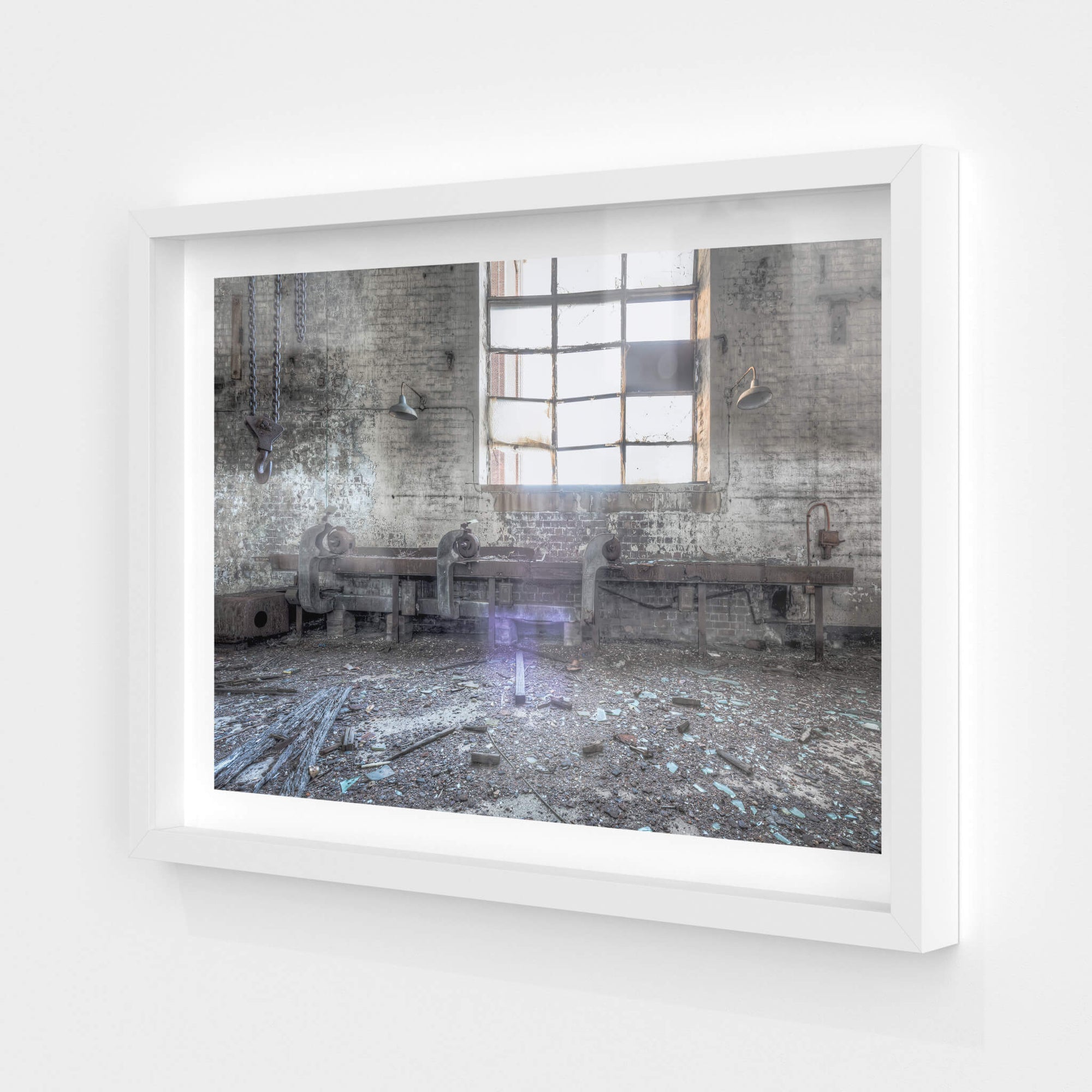 Turbine Hall Work Bench | White Bay Power Station Fine Art Print - Lost Collective Shop