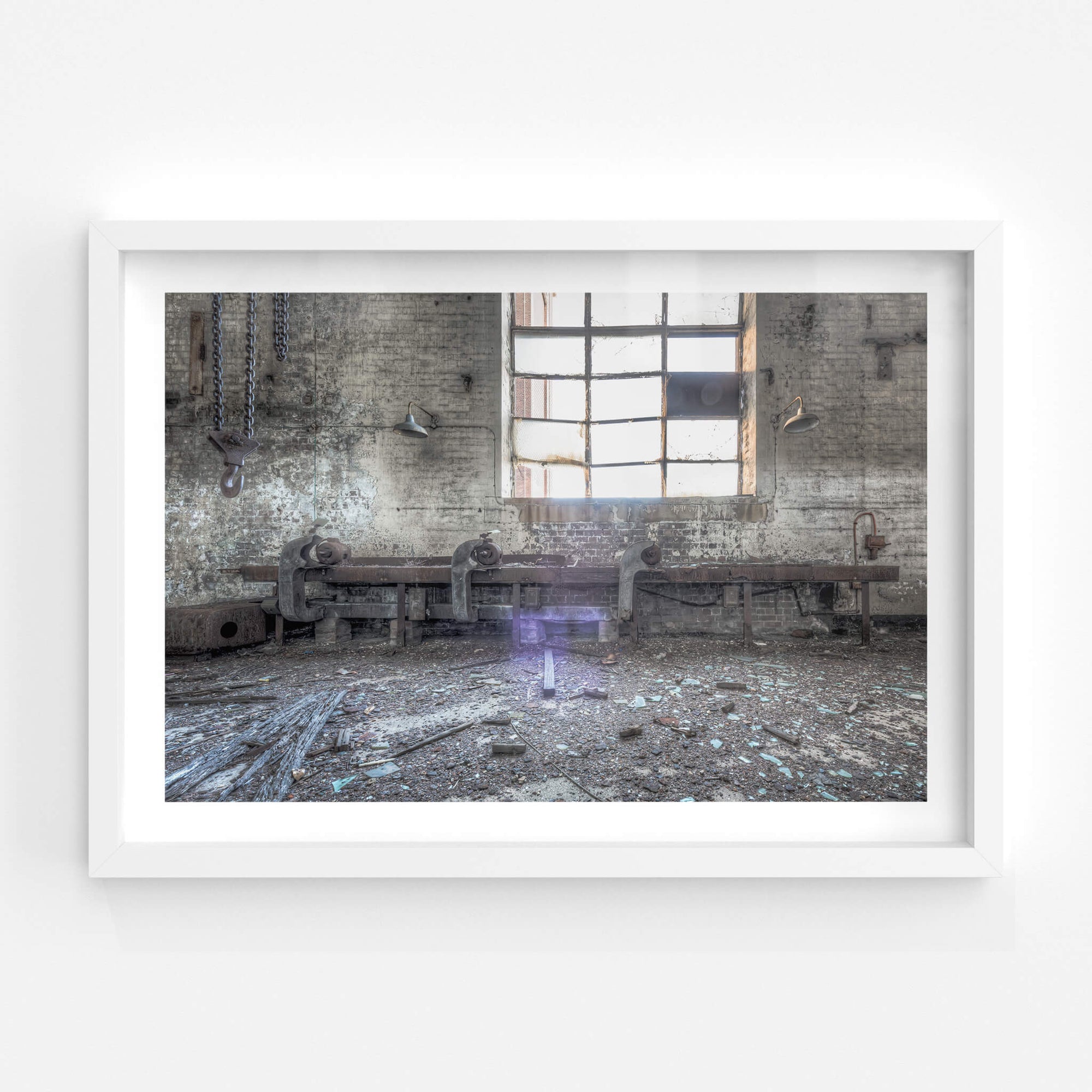 Turbine Hall Work Bench | White Bay Power Station Fine Art Print - Lost Collective Shop